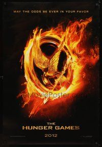 6x370 HUNGER GAMES teaser DS 1sh '12 Harrelson, may the odds be in your favor, cool bird logo!