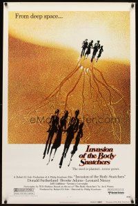 6x402 INVASION OF THE BODY SNATCHERS advance 1sh '78 Kaufman classic remake of space invaders!