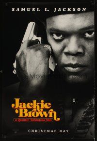 6x412 JACKIE BROWN teaser 1sh '97 Quentin Tarantino, cool image of Samuel L. Jackson!