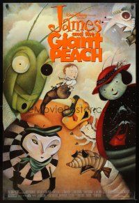 6x413 JAMES & THE GIANT PEACH DS 1sh '96 Walt Disney stop-motion fantasy cartoon, Smith art!