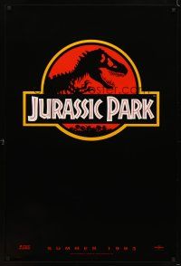 6x420 JURASSIC PARK teaser 1sh '93 Steven Spielberg, Richard Attenborough re-creates dinosaurs!