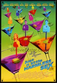 6x422 JUST A LITTLE HARMLESS SEX 1sh '99 Alison Eastwood, cool martini design!