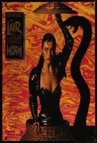 6x439 LAIR OF THE WHITE WORM 1sh '88 Ken Russell, image of sexy Amanda Donohoe with snake shadow!