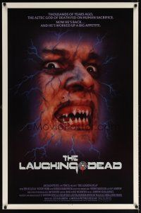 6x446 LAUGHING DEAD 1sh '89 the Aztec God of Death is back and he's got a big appetite!