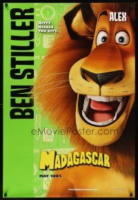 6x479 MADAGASCAR advance DS 1sh '05 African cartoon animals, Ben Stiller as Alex!