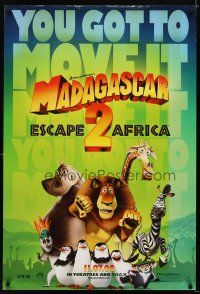 6x484 MADAGASCAR: ESCAPE 2 AFRICA advance DS 1sh '08 Ben Stiller, Chris Rock