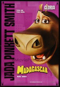 6x482 MADAGASCAR advance DS 1sh '05 African cartoon animals, Jada Pinkett Smith as Gloria!