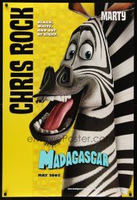 6x480 MADAGASCAR advance DS 1sh '05 African cartoon animals, Chris Rock as Marty!