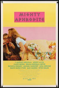 6x503 MIGHTY APHRODITE 1sh '95 the new comedy from Woody Allen, sexy Mira Sorvino!