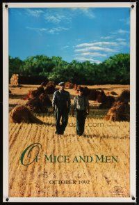 6x531 OF MICE & MEN teaser 1sh '92 Gary Sinise & John Malkovich in John Steinbeck's classic!