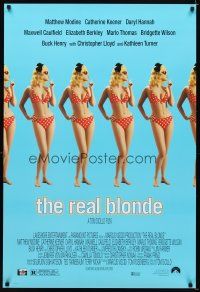 6x597 REAL BLONDE 1sh '97 Tom DiCillo New York comedy, sexy red polka dot bikini!