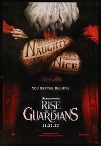 6x608 RISE OF THE GUARDIANS teaser DS 1sh '12 cool image of tattooed Santa, you better believe!