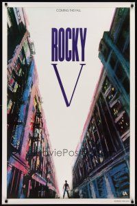 6x628 ROCKY V advance DS 1sh '90 Sylvester Stallone, John G. Avildsen boxing sequel, cool image!