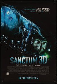 6x638 SANCTUM 3D advance DS 1sh '11 Richard Roxburgh, creepy underwater cave diving image!