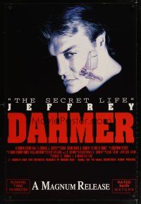6x644 SECRET LIFE: JEFFREY DAHMER video 1sh '93 Jeffrey Dahmer biography, creepy image!