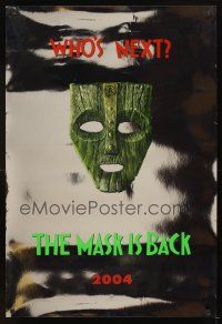 6x669 SON OF THE MASK heavy stock foil teaser 1sh '05 great image of the looney Loki mask!