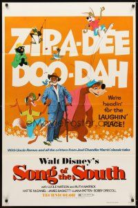 6x670 SONG OF THE SOUTH 1sh R73 Walt Disney, Uncle Remus, Br'er Rabbit & Br'er Bear!