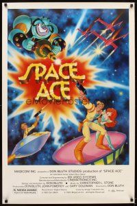 6x672 SPACE ACE special 27x41 '83 Don Bluth animated interactive laserdisc arcade game!