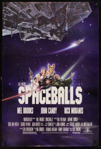 6x673 SPACEBALLS 1sh '87 Mel Brooks sci-fi Star Wars spoof, John Candy, Pullman, Moranis