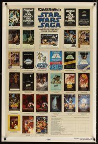 6x686 STAR WARS CHECKLIST Kilian 2-sided 1sh '85 great images of U.S. posters!