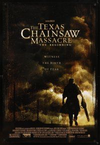 6x714 TEXAS CHAINSAW MASSACRE THE BEGINNING DS 1sh '06 horror prequel, the birth of fear!