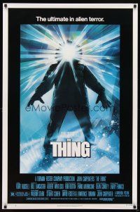 6x721 THING 1sh '82 John Carpenter, sci-fi horror art, ultimate in alien terror!