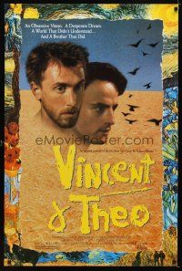 6x765 VINCENT & THEO 1sh '90 Robert Altman meets Tim Roth as Vincent van Gogh, cool artwork!