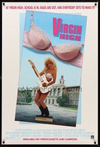 6x766 VIRGIN HIGH video 1sh '91 Richard Gabai, Tracy Dali & Burt Ward in wacky teen comedy!