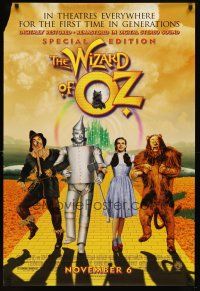 6x789 WIZARD OF OZ advance DS 1sh R98 Victor Fleming, Judy Garland all-time classic!