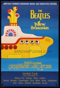 6x800 YELLOW SUBMARINE advance DS 1sh R99 psychedelic art of Beatles John, Paul, Ringo & George!