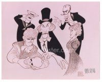 6t482 AL HIRSCHFELD signed 8x10 REPRO still '90s great art of Vincent Price by The Line King!