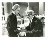 6t489 ANNA LEE signed 8x10 REPRO still '80s with Boris Karloff in Man Who Changed His Mind!