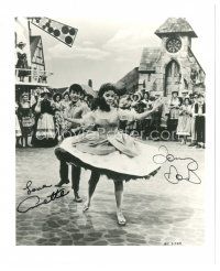 6t492 ANNETTE FUNICELLO/TOMMY SANDS signed 8x10 REPRO still '80s dancing from Babes in Toyland!