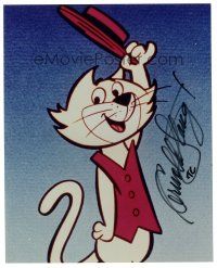 6t493 ARNOLD STANG signed color 8x10 REPRO still '90s he voiced Hanna-Barbera's cartoon Top Cat!