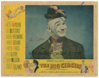 6t239 BIG CIRCUS signed LC #6 '59 by Red Buttons, great portrait in clown makeup!