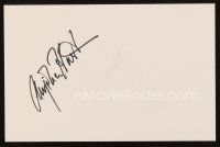 6t093 ANJELICA HUSTON signed 5.5 x 8.5 index card '90s can be framed together with a repro still!