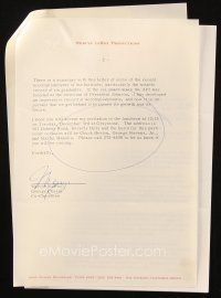 6t021 MERVYN LEROY signed letter '74 inviting Paul Kohner to lunch to join AFI Counsel of 100!