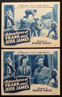 6w740 ADVENTURES OF FRANK & JESSE JAMES 2 chapter 5 LCs '48 Clayton Moore in title role!