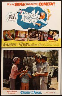 6w013 CHARLEY & THE ANGEL 9 LCs '73 Disney, Fred MacMurray, Cloris Leachman, supernatural comedy!