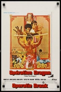6y703 ENTER THE DRAGON Belgian '73 Bruce Lee kung fu classic, the movie that made him a legend!