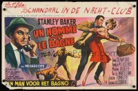 6y722 HELL IS A CITY Belgian '60 Stanley Baker, temptation is a woman, murder is a man!