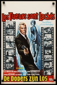 6y736 KILLERS Belgian '64 Don Siegel, Hemingway, art of Lee Marvin, sexy Angie Dickinson!