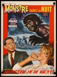 6y756 MONSTER ON THE CAMPUS Belgian '58 Jack Arnold directed, great art of beast amok at college!