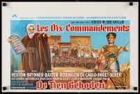 6y791 TEN COMMANDMENTS Belgian R70s Cecil B. DeMille classic starring Charlton Heston & Yul Brynner!