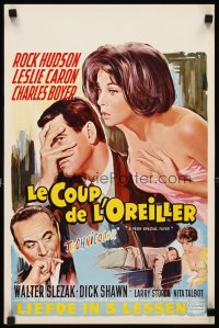6y797 VERY SPECIAL FAVOR Belgian '65 Charles Boyer, Rock Hudson tries to unwind sexy Leslie Caron!