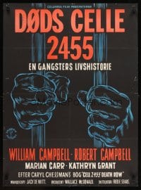 6y574 CELL 2455 DEATH ROW Danish '55 biography of Caryl Chessman, no. 1 condemned convict!