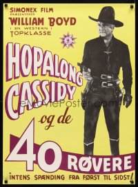 6y595 FORTY THIEVES Danish R50s cowboy William Boyd as Hopalong Cassidy!