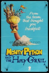 6y215 MONTY PYTHON & THE HOLY GRAIL English double crown '75 Terry Gilliam, John Cleese, wacky art
