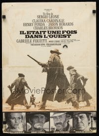6y242 ONCE UPON A TIME IN THE WEST French 15x21 '69 Leone,art of Cardinale,Fonda, Bronson & Robards!