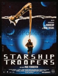6y249 STARSHIP TROOPERS French 15x21 '97 Paul Verhoeven, Casper Van Dien, Dina Meyer, cult sci-fi!